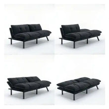 Lade das Bild in den Galerie-Viewer, Black Convertible Folding Modern Sofa Bed ITDinos®