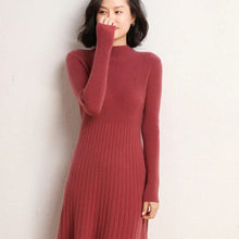 Load image into Gallery viewer, Autumn Winter Women's Long Wool Knit Dress, High Waist ITDinos®