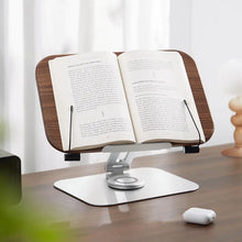 Lade das Bild in den Galerie-Viewer, Adjustable Wooden Reading Stand for Tablets and Books ITDinos®