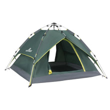 Load image into Gallery viewer, ASFANES 2 People Automatic Camping Tent Instant Tent for Outdoor Camping Ultralight Dome Tent 4 Seasons Waterproof & Windproof Camping Tent with Removable Outer Tarpaulin Army Green ITDinos®