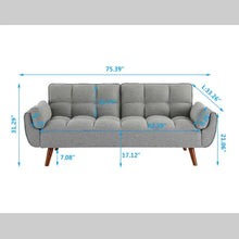 Load image into Gallery viewer, Gray Fabric Ottoman ITDinos®