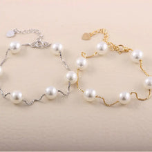 Load image into Gallery viewer, 925 Silver Natural Freshwater Pearl Bracelet ITDinos®