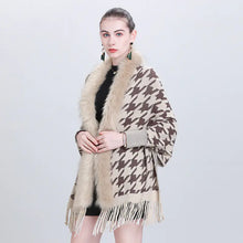 Load image into Gallery viewer, Scarf Shawl with Fringe and Sleeves