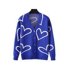 Load image into Gallery viewer, 2023 Autumn Winter Women's Knit Cardigan with Hearts ITDinos®