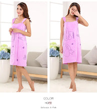 Load image into Gallery viewer, Quick Dry Microfiber Bath Towel & Spa Robe for Women ITDinos®