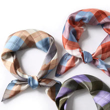 Load image into Gallery viewer, Color Plaid Scarf for Women Neck Scarf