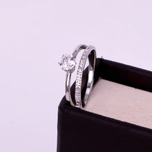 Load image into Gallery viewer, Double-layer Titanium Steel Ring with Micro-inlaid Zircon ITDinos®