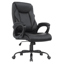 Load image into Gallery viewer, ELABEST Ergonomic Office ChairBig and Tall Leather Office ChairComfortable Executive Office ChairHigh BackComputer Desk Chair Modern Office ChairComfy Office Chair with Padded Armrests Black