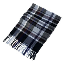 Load image into Gallery viewer, Cashmere Scarf for Men and Women, Plaid Design