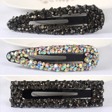 Load image into Gallery viewer, Korean Style Rectangular BB Hair Clip with Rhinestones