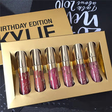 Load image into Gallery viewer, Gold 6 Lip Colors - Kelly Kim Birthday Edition