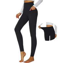 Load image into Gallery viewer, BEARTALON Yoga Leggings for Women High Waisted Yoga Pants Tummy Control Workout Leggings with Pockets Gym Hiking Casual Buttery Soft (BlackL) ITDinos®