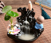 Load image into Gallery viewer, Ceramic Backflow Incense Burner with Sandalwood Holder ITDinos®