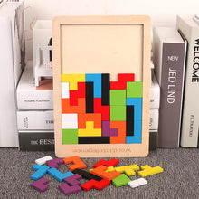 Load image into Gallery viewer, Wooden Tetris Educational Game for Ages 3-9 Kids ITDinos®