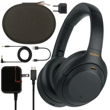 Load image into Gallery viewer, Sony WH-1000XM4 Wireless Noise-Canceling Over-Ear Headphones (Black WH1000XM4/B) Bundle + Wall Charger with USB Type-C Cable