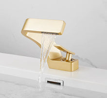 Load image into Gallery viewer, Black Hot and Cold Basin Faucet - Copper Single-Hole