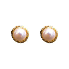 Lade das Bild in den Galerie-Viewer, 14K Gold-Plated Natural Freshwater Pearl Earrings ITDinos®