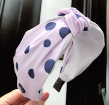 Load image into Gallery viewer, Spring Wide Brim Polka Dot Fabric Headband