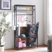 Load image into Gallery viewer, Garage Sports Equipment Storage Rack With Bench Storage Rack ITDinos®