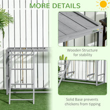Load image into Gallery viewer, Chicken Activity Game With Swing Set For 3-4 Birds, Wooden Chicken Coop Accessory With Multiple Chicken Perches And Hen Ladder Grey ITDinos®