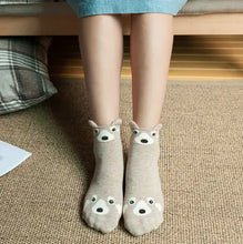 Load image into Gallery viewer, Cute Cartoon Women's Cotton Socks with Animal Ears ITDinos®