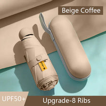 Lade das Bild in den Galerie-Viewer, Kompakter Sonnenschutzschirm mit 8 Speichen