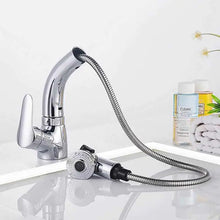 Load image into Gallery viewer, Pull-Out Adjustable Basin Faucet with Rotating Spout