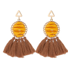 Load image into Gallery viewer, Bohemian Woven Tassel Earrings - Vintage Style Jewelry ITDinos®