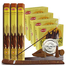 Load image into Gallery viewer, Cinnamon Incense Sticks and Cone Incense Holder Variety Pack Bundle insence insense insienso ITDinos®