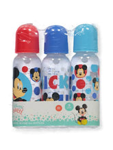 Load image into Gallery viewer, Disney Cudlie Mickey Mouse Baby Boy 3 Pack 9oz Bottles with Bright Mickey Print ITDinos®