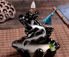 Load image into Gallery viewer, Ceramic Backflow Incense Burner with Sandalwood Holder ITDinos®