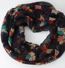 Load image into Gallery viewer, Owl Scarf - Versatile Neck Wrap Accessory