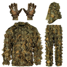 Load image into Gallery viewer, AYIN Ghillie Suit For Men Hunting Suits 3D Leaf Bush Gillie Suit Camo Turkey Hunting Hooded Gillies Camo Hunting Suits (SM/MD Autumn Brown) ITDinos®