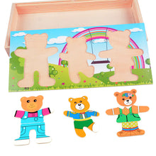 Load image into Gallery viewer, Colorful Wooden Dress-Up Puzzle Toy for Kids ITDinos®
