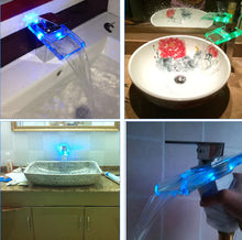 Load image into Gallery viewer, "All-Copper Single Hole Basin Faucet Waterfall Design"