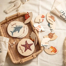 Lade das Bild in den Galerie-Viewer, Wooden Animal Vegetable Puzzle for Kids' Learning ITDinos®