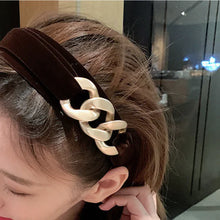 Load image into Gallery viewer, Black Velvet Fairy Headband with Wide Brim Style