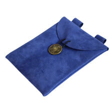 Load image into Gallery viewer, Medieval Renaissance Black Suede Leather Bag ITDinos®