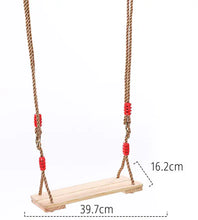 Load image into Gallery viewer, Wooden Swing and Rattan Hanging Chair for Children & Adults ITDinos®
