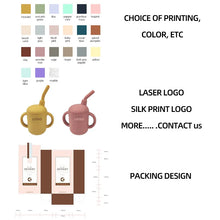 Load image into Gallery viewer, Baby Solid Color Silicone Water Cup ITDinos®