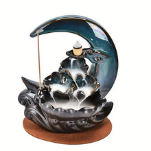 Load image into Gallery viewer, Handmade Ceramic Moon Reflux Incense Burner Set ITDinos®