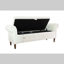Load image into Gallery viewer, Beige Teddy Velvet Multifunctional Storage Rectangular Sofa Stool ITDinos®