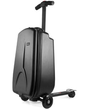 Load image into Gallery viewer, iubest Scooter Luggage Carry On Scooter Suitcase for Kids Age 4-15 Detachable & Foldable 4 in 1 Kids Suitcase Multifunctional Ride On Travel Trolley Scooter Combo-Black