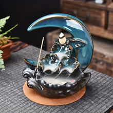 Load image into Gallery viewer, Handmade Ceramic Moon Reflux Incense Burner Set ITDinos®