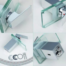 Load image into Gallery viewer, "All-Copper Single Hole Basin Faucet Waterfall Design"