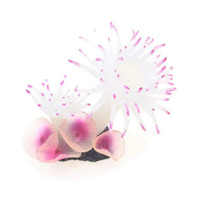 Load image into Gallery viewer, Artificial Aquarium Plants Aquarium Coral Ornaments Decor Fish Tank Decorations Set Silicone Aquarium Decorations Aquarium Fish Tank Landscaping Decoration White 1Pcs