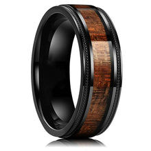 Lade das Bild in den Galerie-Viewer, Wood Grain Stainless Steel Ring Design ITDinos®
