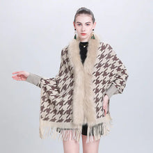 Load image into Gallery viewer, Scarf Shawl with Fringe and Sleeves