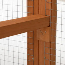 Load image into Gallery viewer, Folding Rabbit Cage, Outdoor Chicken Coop With Running, Wooden Poultry House Play Enclosure, Orange ITDinos®