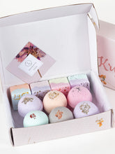 Load image into Gallery viewer, Natural Bath Bombs and Shower Steamers Set - in a Gift Box ITDinos®